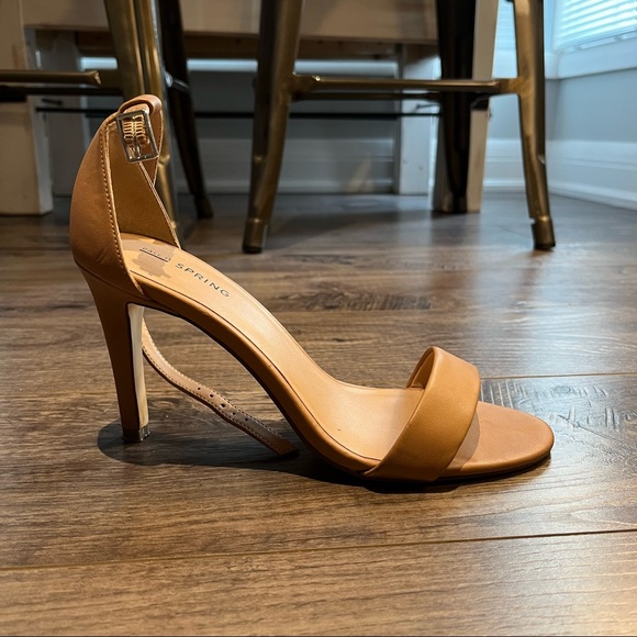 Call it Spring Tan Strap Heels - Picture 2 of 2